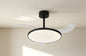 Slim Fan 50cm 50W LED Dimmable Ceiling Light With Built-In 30W DC Fan, 2700-5000K Remote Control, 5500lm, Black, 5yrs Warranty