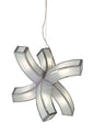 Mantra Duna GU10 66cm Pendant 6 arms 6 Light L1/SGU10, Polished Chrome/White Acrylic, CFL Lamps INCLUDED