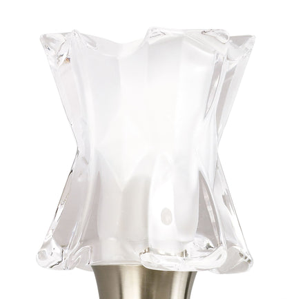 Mantra Alaska GU10 Wall Light Switched 1 Light L1/SGU10, Satin Nickel, CFL Lamps INCLUDED