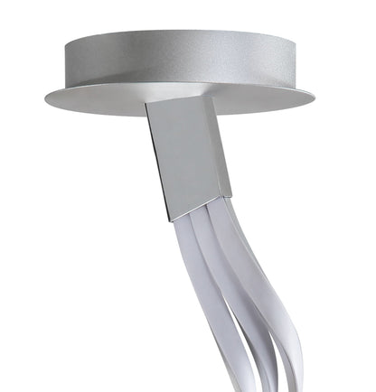 Mantra M5821 Nur XL Semi Ceiling 80W LED 3000K, 6200lm, Dimmable Silver/Frosted Acrylic/Polished Chrome, 3yrs Warranty - M5821 Ceiling