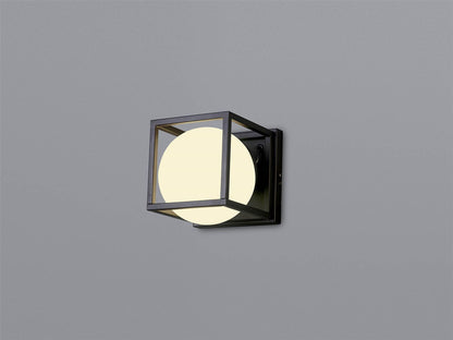 Mantra Desigual Medium Wall Light, 1 Light E27, Matt Black