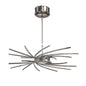 Mantra Aire 66cm Telescopic Pendant 20 Light G4 Curved Arms, Polished Chrome, NOT LED/CFL Compatible