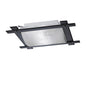 Diyas Leo Square Flush  3 Light E27 Black Chrome/Smoked Mirror Ceiling Light Fitting