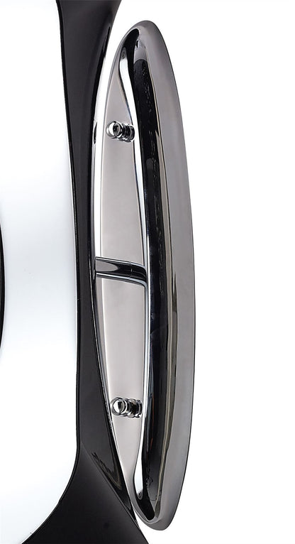 Mantra M1554 Ora Wall Light 2 Light E27, Gloss Black/White Acrylic/Polished Chrome