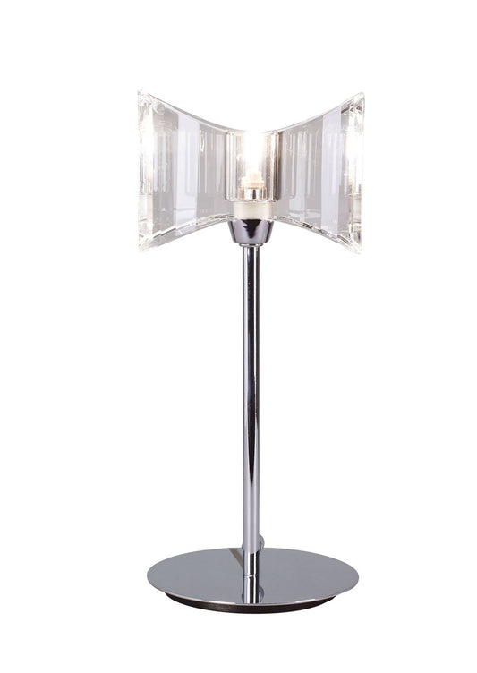 Mantra M0894 Kromo Table Lamp 1 Light G9 Sraight Frame, Polished Chrome
