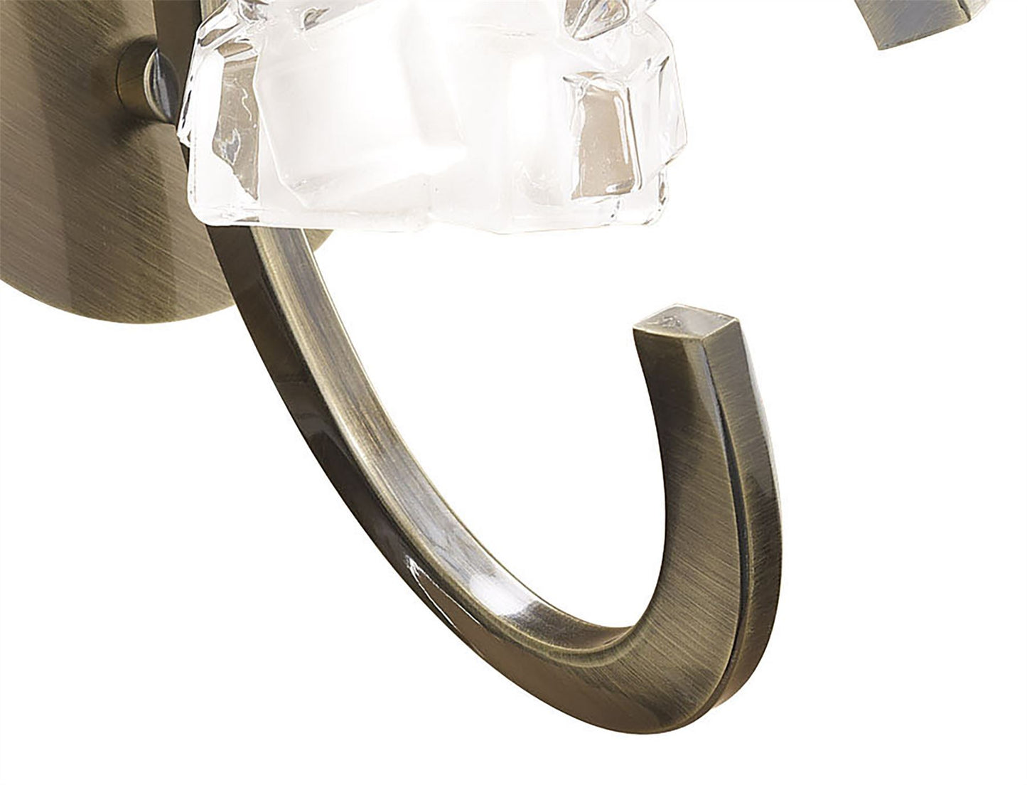 Mantra M1865/S Ice Wall Light Switched 1 Light G9 ECO, Antique Brass - M1865/S
