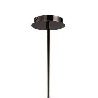 Mantra Eclipse 81cm Telescopic 8 Light G9, Black Chrome