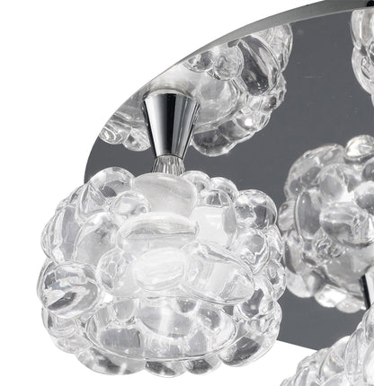 Mantra M3924 O2 Ceiling 5 Light G9, Polished Chrome