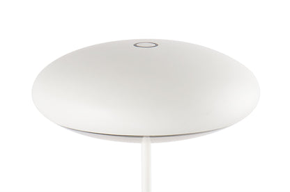 Mantra Fusion Klappen Cordless Klappen Rechargeable Battery Operated Table Lamp with USB Cable, 2.2W LED, 3000K, 188lm, IP54, White, 3yrs Warranty