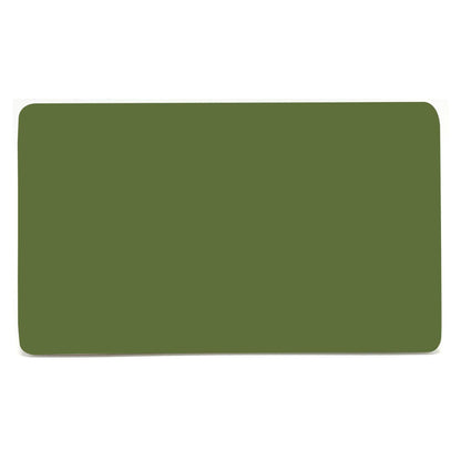 Trendi 2 Gang Artistic Modern Glossy Tactile Double Blanking Plate Moss Green