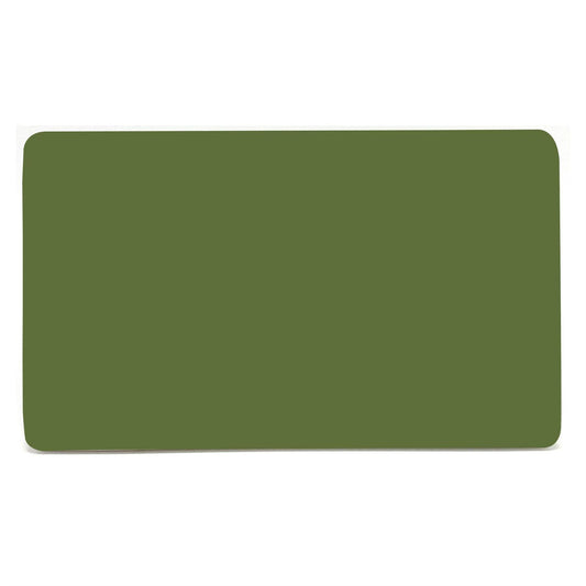 Trendi 2 Gang Artistic Modern Glossy Tactile Double Blanking Plate Moss Green