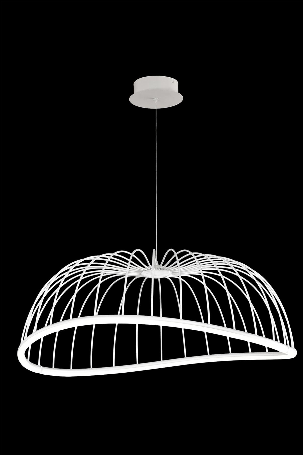 Mantra Celeste Pendant 81cm Round, 40W LED, 3000K, 2800lm, White, 3yrs Warranty