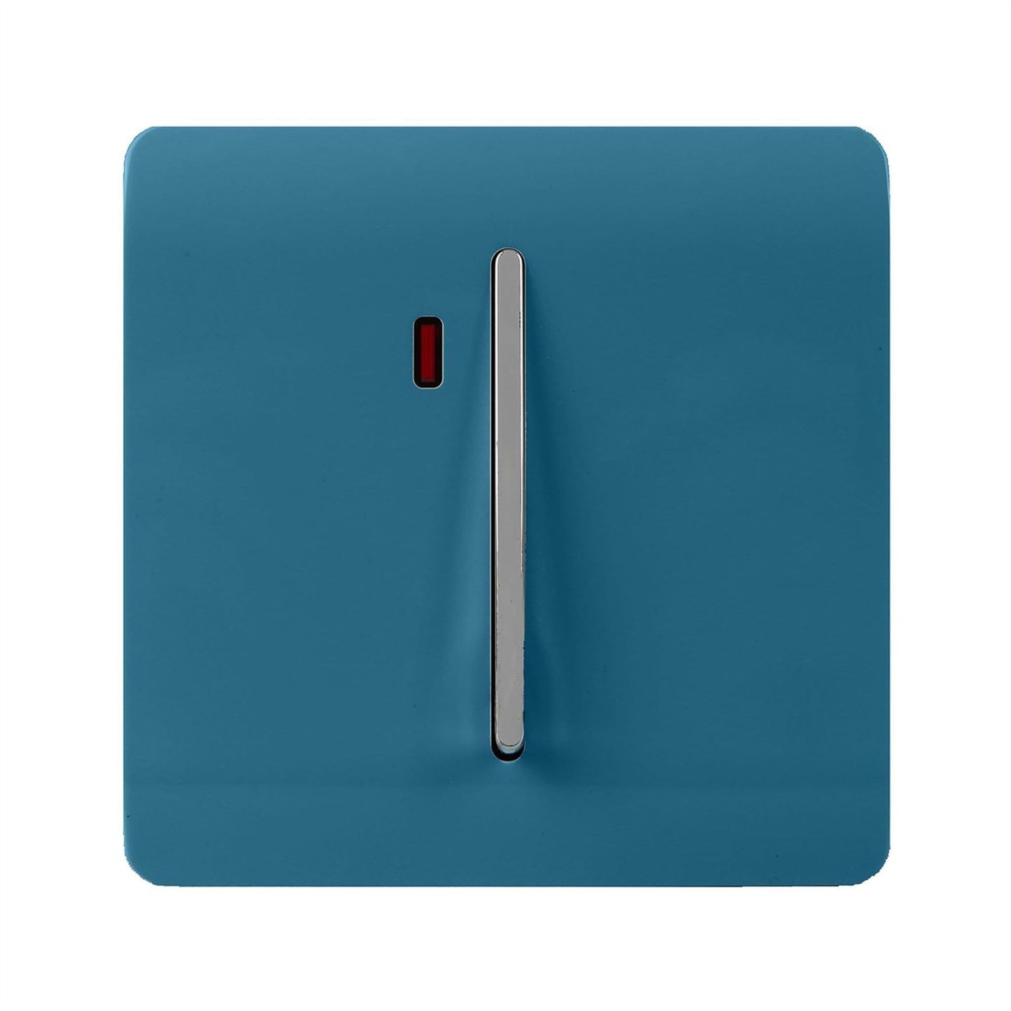 Trendi Artistic Modern Glossy 45 A Tactile Light Switch & Neon Insert Ocean Blue