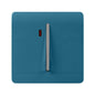 Trendi Artistic Modern Glossy 45 A Tactile Light Switch & Neon Insert Ocean Blue