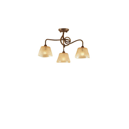 Mantra (0039 003) Tentacle 57cm Ceiling 3 Light E14, Rustic Gold