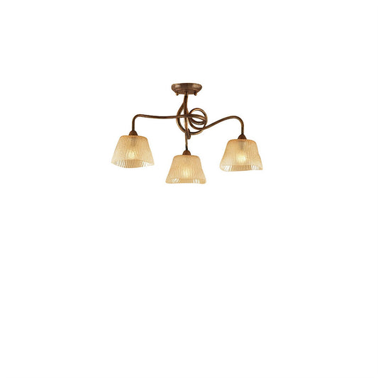 Mantra (0039 003) Tentacle 57cm Ceiling 3 Light E14, Rustic Gold