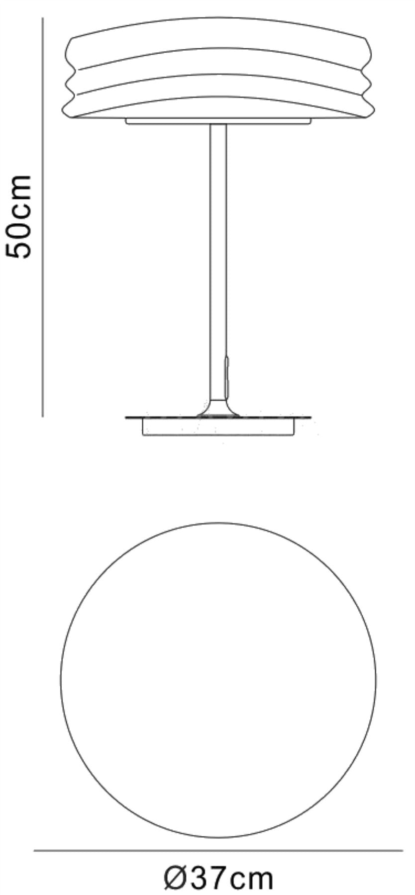 Mantra M3626 Mediterraneo Table Lamp 2 Light E27 Medium, Polished Chrome/Frosted White Glass