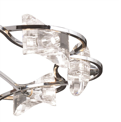 Mantra M0888 Kromo Telescopic 8 Light G9 Round, Polished Chrome