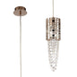 Diyas Camden 10cm Single  1 Light G9 Rose Gold/Mosaic Glass/Crystal Ceiling Pendant Light Fitting