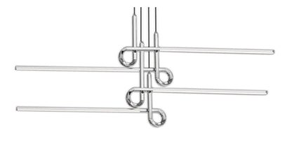 Mantra M6121 Cinto Pendant 42W LED, 3000K, 3360lm, Polished Chrome, 3yrs Warranty