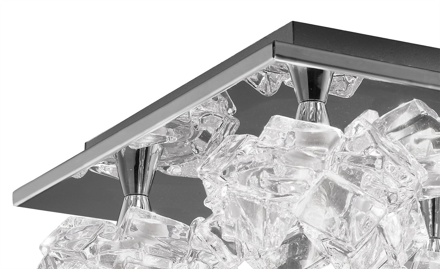 Mantra M3954 Artic Ceiling 4 Light G9 Square, Polished Chrome