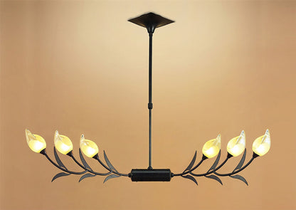 Mantra Holland Telescopic Linear Pendant Line 6 Light G9, Brown, Black Oxide