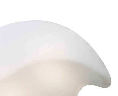 Mantra Natura Ceiling/Wall 2 Light E27 Small Indoor, Polished Chrome/Opal White