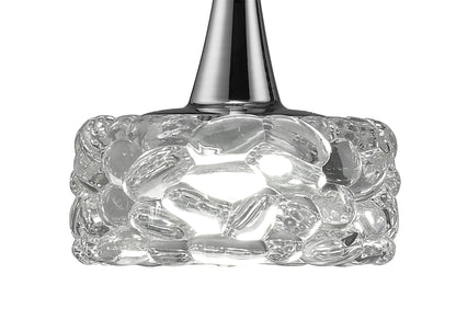 Mantra M3931 O2 Linear Pendant 3 Light E27 Line Large, Polished Chrome