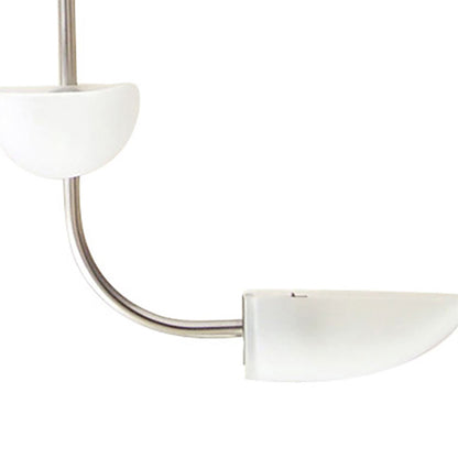 Diyas Udine 48cm Semi Flush 4 Light G9 Satin Chrome/Frosted Glass