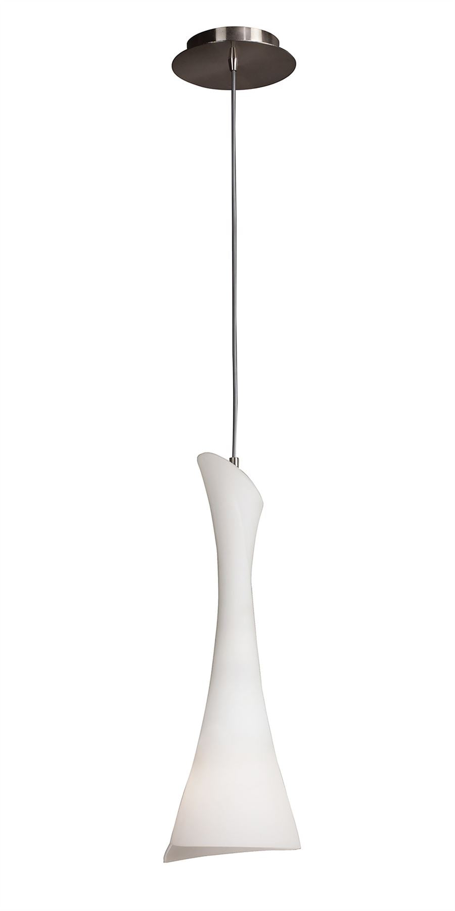 Mantra M0772 Zack Pendant 1 Light E27, Satin Nickel