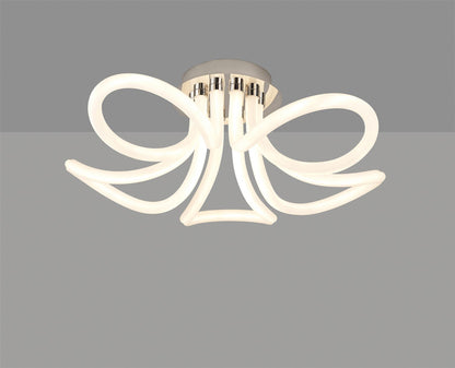 Mantra Knot LED II Knot II Ceiling Light, 60W LED, 3000K, 4500lm, IP20, Chrome, 3yrs Warranty