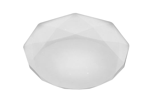Mantra Fusion M5112 Diamante Ceiling 30W LED 3000K, 3000lm, White Acrylic, 3yrs Warranty - M5112 Ceiling