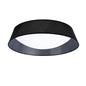 Mantra Nordica Plafones Nordica Flush Ceiling Light, 9 Light E27 Max 20W, 90cm, White Acrylic with Black Shade, 2yrs Warranty
