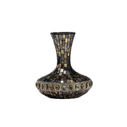 Diyas Home (DH) Almira Mosaic Grecian Vase Small Brown/French Gold Mosaic