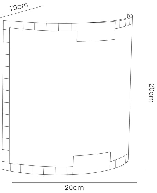 Diyas Caprice Wall Light 1 Light E14 - Grid Design