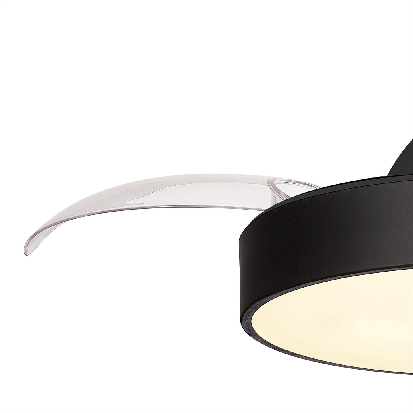 Alaska 43cm 45W LED Dimmable Ceiling Light With Built-In 25W DC Fan, 2700-5000K Remote & APP Control, 2500lm, Black, 5yrs Warranty