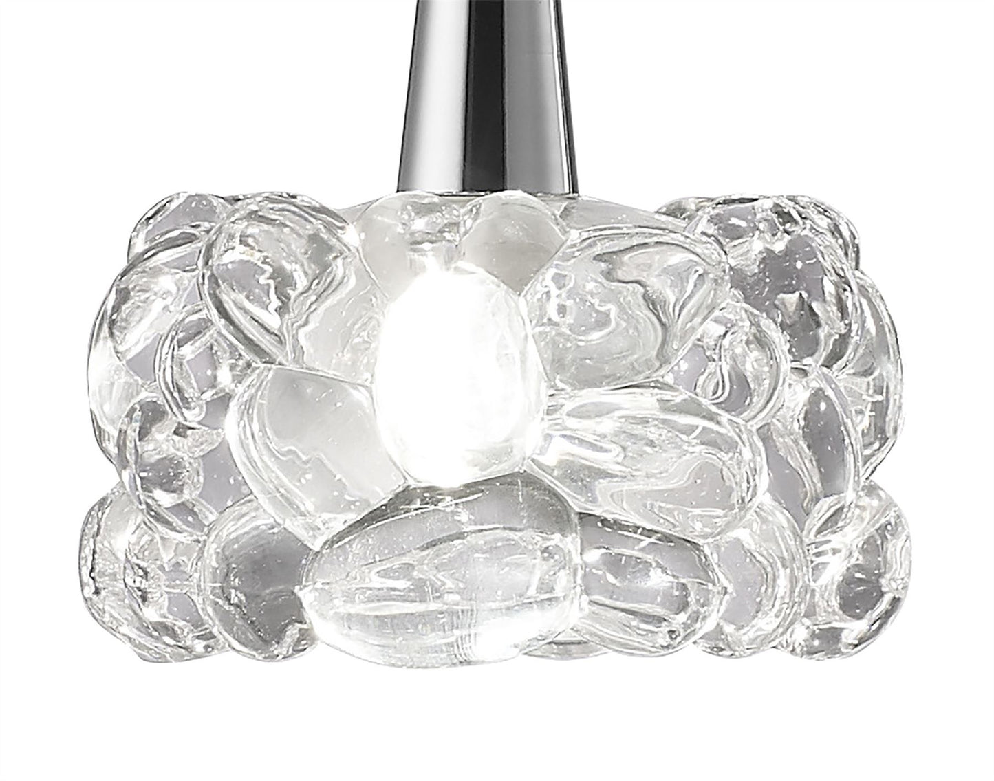 Mantra M3920 O2 Linear Pendant 4 Light G9 Line, Polished Chrome