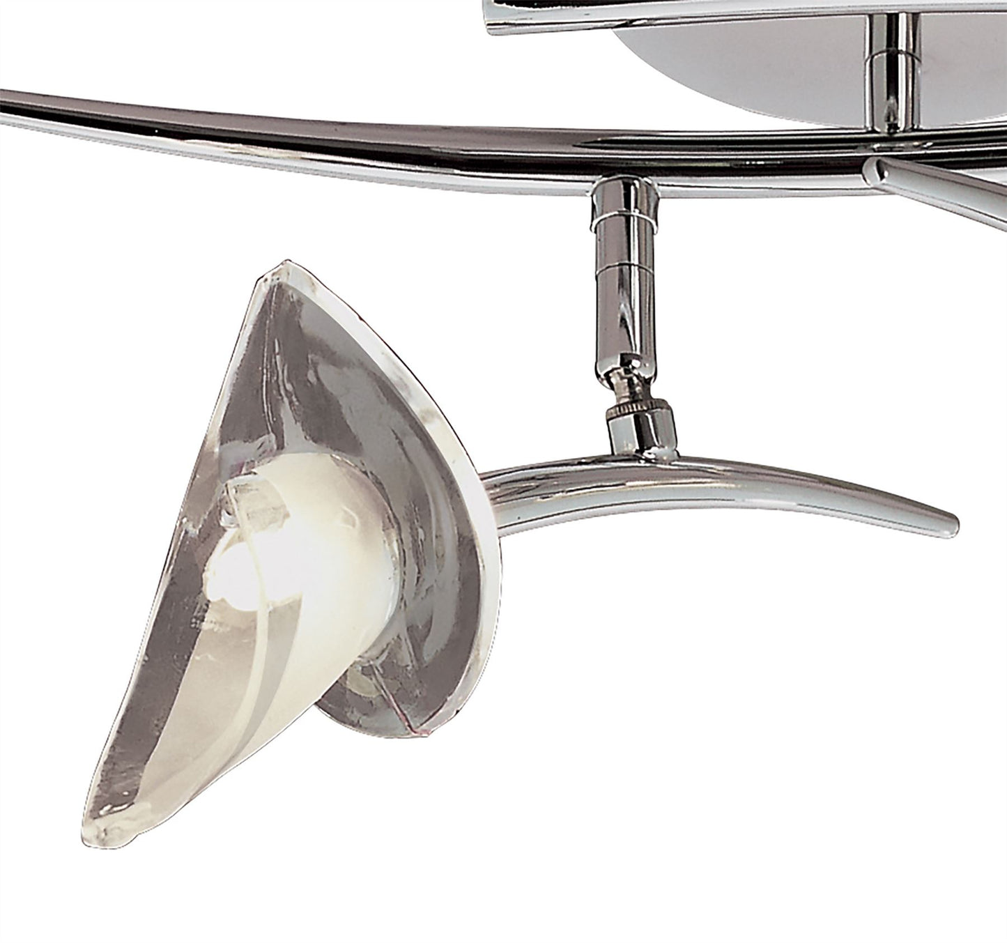 Mantra M0316 Flavia Linear Spot Light 2 Light G9 with Adjustable Heads, Polished Chrome