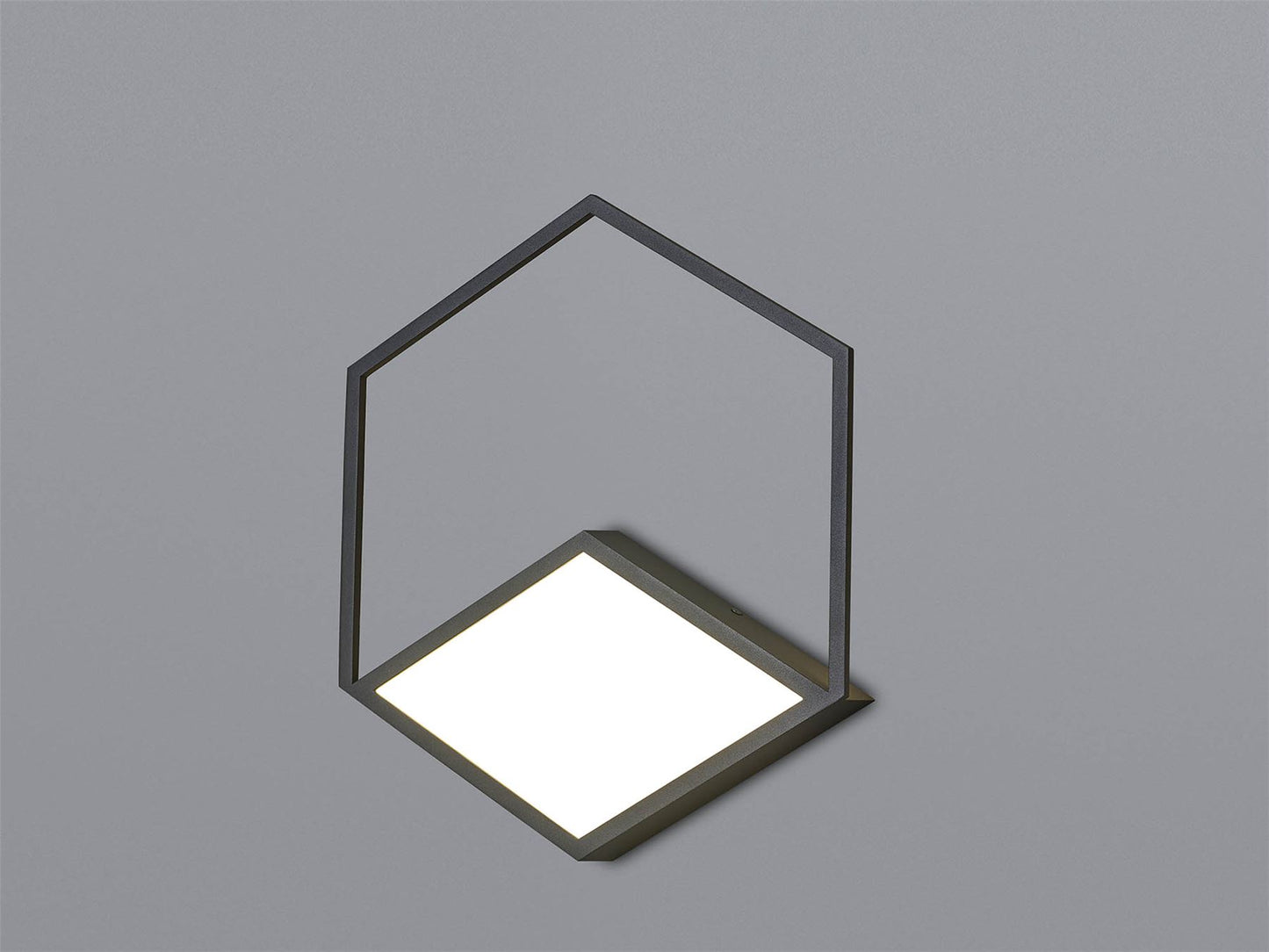 Mantra Fusion Kubick Ceiling/Wall Light Dimmable, 32W LED, 3000K, 1870lm, Black, 3yrs Warranty