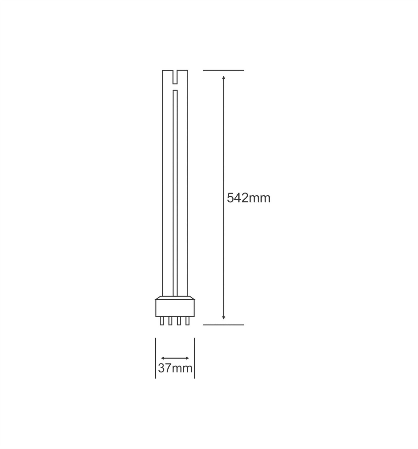 Luxram Bona-L 2G11 4-Pin 40W 6400K Fluorescent Fluorescent