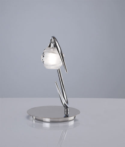 Mantra M1807 Loop Table Lamp 1 Light G9 ECO, Polished Chrome