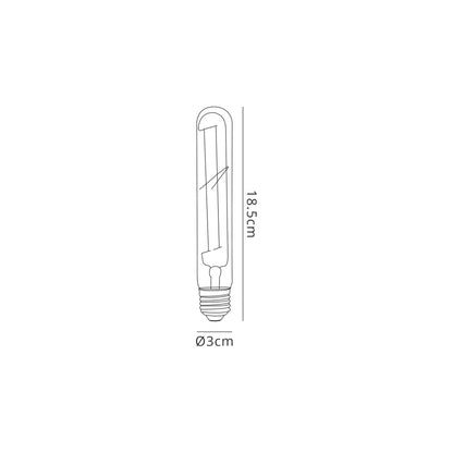Mantra Fusion Lamps LED 18.5cm T30 Vintage E27, 6W Extra Warn White 2400K Amber Finish