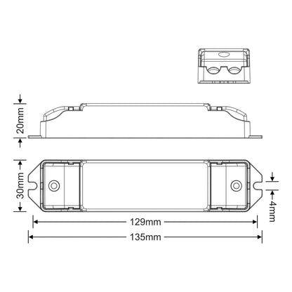 LTECH 1-10V Constant Current 0/1-10V, PWM, Resistor, 1-10W, C. Current Dimmable Driver, 100/150/200/250/300/350/400mA, DC:10-45V, EFF>80%, 3yrs Warranty