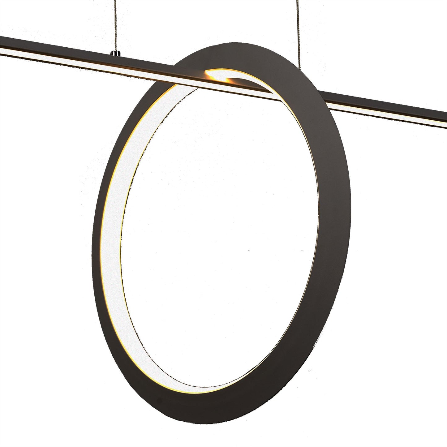 Mantra Kitesurf Loop Under Linear Pendant, 30W LED, 3000K, 2400lm, Black, 3yrs Warranty