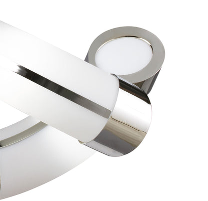 Mantra Guss GU10 Guss Rectangular Telescopic GU10 8 Light L1/SGU10 Twisted, Polished Chrome/White Acrylic, CFL Lamps INCLUDED