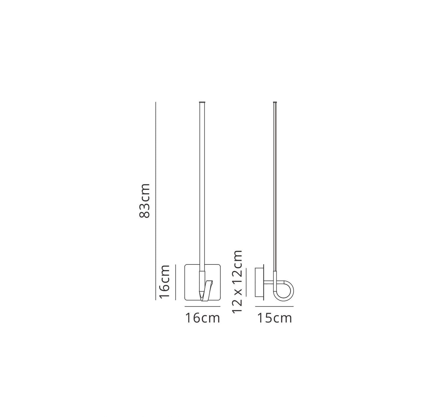 Mantra M6139 Cinto Wall Light 83cm, 12W LED, 3000K, 960lm, Antique Brass, 3yrs Warranty