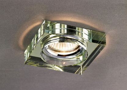 Diyas Crystal Downlights Crystal Downlight Deep Square Rim Only White Wine, IL30800 REQUIRED TO COMPLETE THE ITEM, Cut Out: 62mm