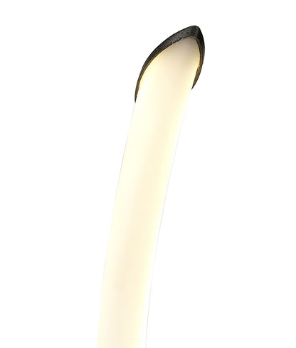 Mantra Armonia 1 Light Table Lamp, 10W LED, 3000K, 750lm, Titanium/Frosted Acrylic, 3yrs Warranty