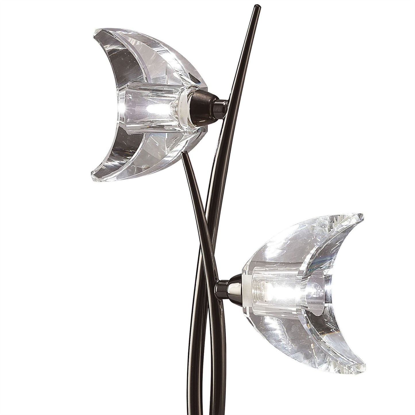 Mantra Eclipse Table Lamp 2 Light G9, Black Chrome