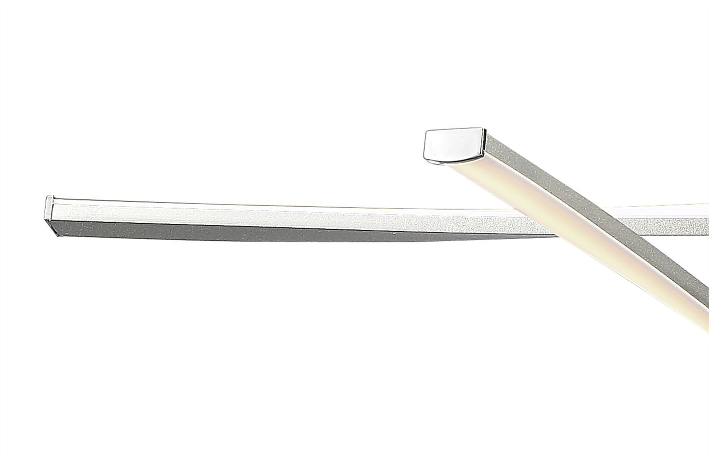 Mantra M4991 Knot Telescopic\Semi Ceiling 45W LED Curved Arms 3000K, 3150lm, Silver/Frosted Acrylic/Polished Chrome, 3yrs Warranty - M4991 Ceiling